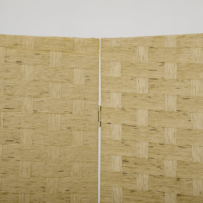 Homcom 4-panel Folding Divider Room, Wave Fiber Privacy Screen