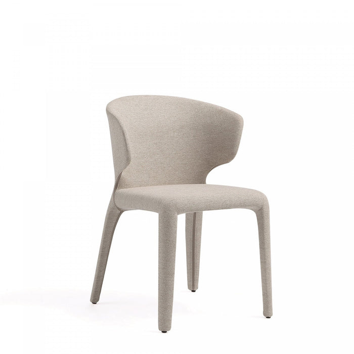 Conrad Mid-Century Modern Upholstered Dining Chair in Wheat - Set of 4 