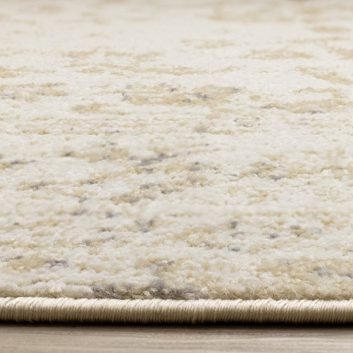 Ellis Subtle Traditional Elegant Beige Cream Area Rug - 5'3\" x 7'7\"