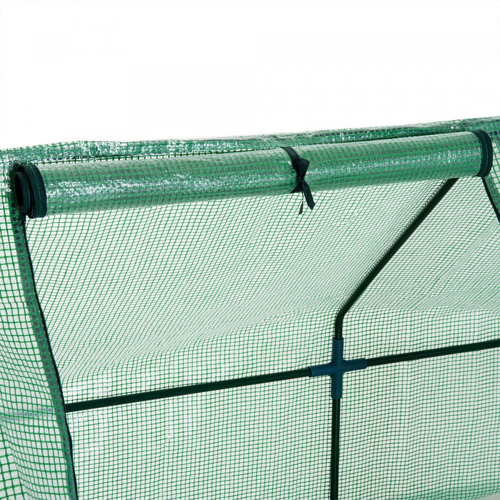Outsunny 106\" X 36\" X 36\" Portable Mini Greenhouse Tunnel Growing Tent Plants Flower Warm House W/ Z