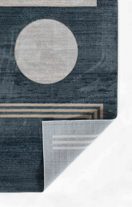 Erisa Contemporary 8'11\" x 12'6\" Area Rug in Blue Indoor Area Rug 