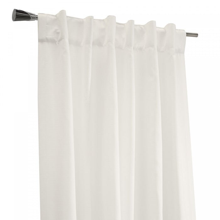 Habitat Mulberry White Light Filtering Dual Header Curtain Panel - 54 x 84