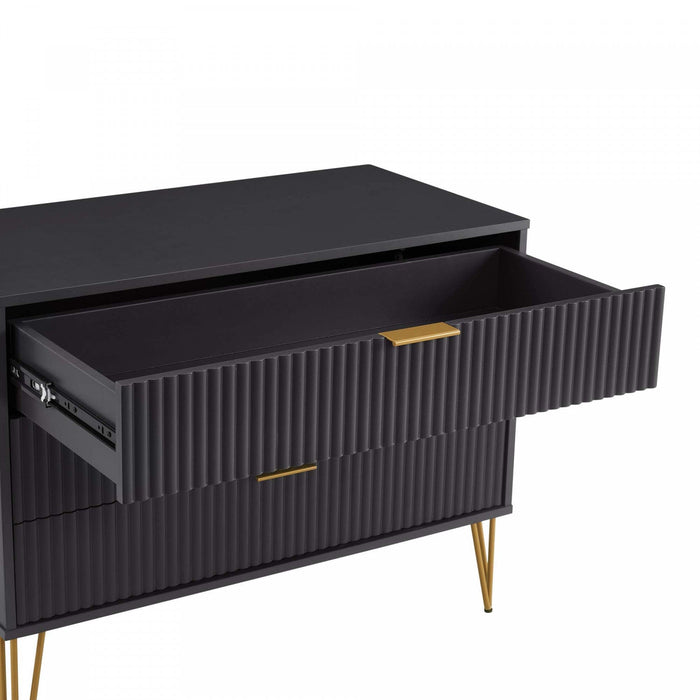 Dumbo Modern 2-Piece Dresser Set in Black 