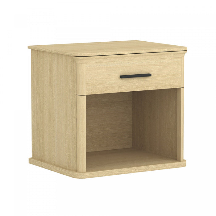 Clifford Traditional Nightstand in Natural Oak (1-Drawer) 