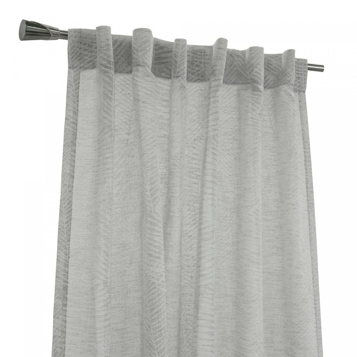 Habitat Trenton Grey Light Filtering Dual Header Curtain Panel - 52 x 95