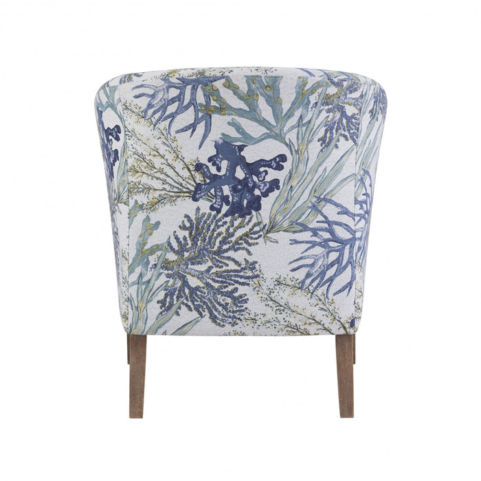 Simon Fabric Oceanside Accent Chair - Grey