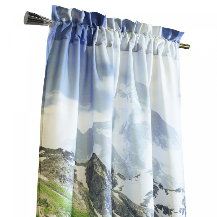 Habitat Landscape Light Filtering Pole Top Curtain Panel Pair - 37 x 84