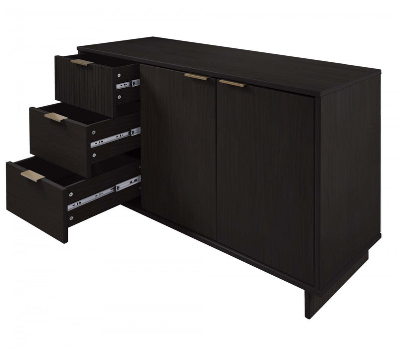 Granville Modern 55\" Sideboard in Black Buffet 