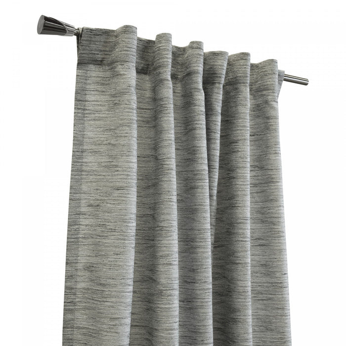 Habitat Odessa Grey Light Filtering Dual Header Curtain Panel - 52 x 108