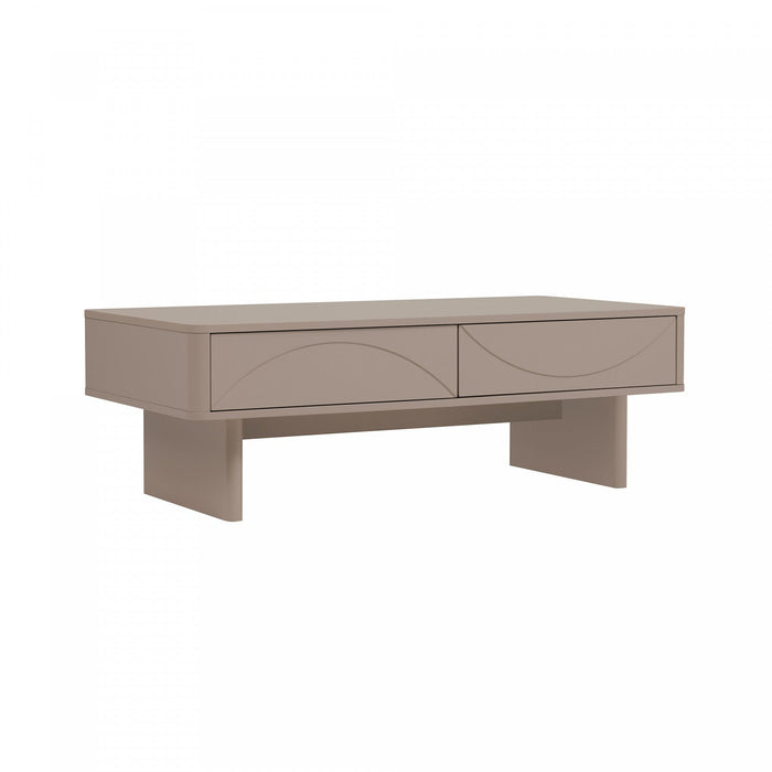 Ella Modern 47\" Coffee Table in Mocha 