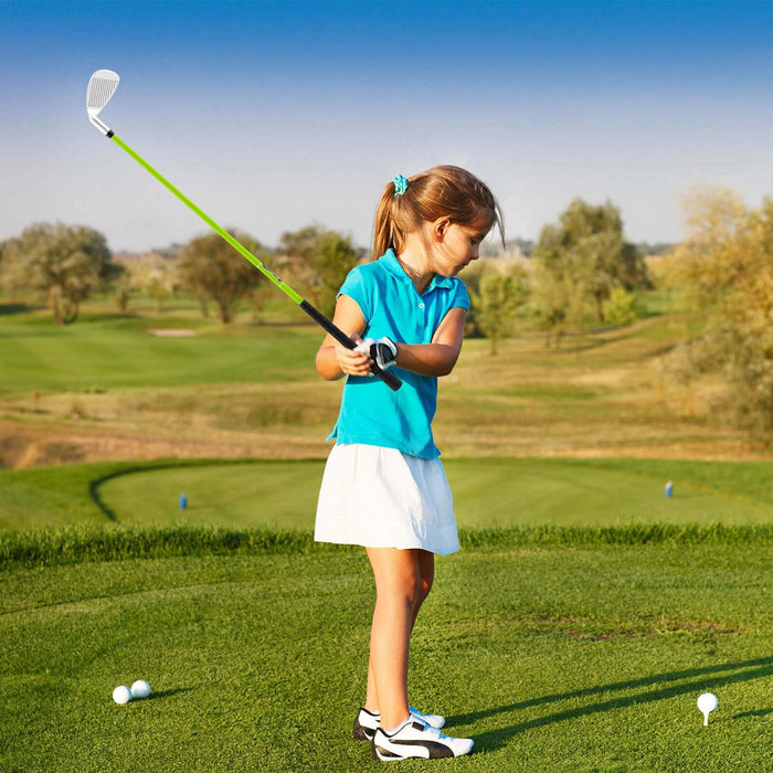 Ultimate Junior #7 Iron For Kids With Fiberglass Shaft & Headcover Junior Practice Golf Club Green