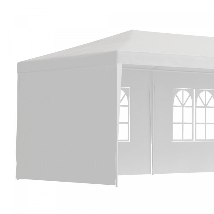 Outsunny 10' X 29' Party Tent, Canopy Tent With Sidewalls And Large Transparent Windows For Garden, 