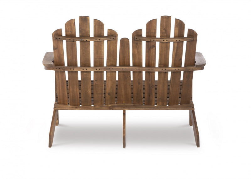 Adirondack Double Bench Patio Seat - Teak