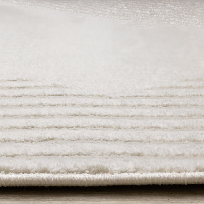 Hudson Modern Geometric Cream Beige Area Rug - 7'10\" x 10'6\"