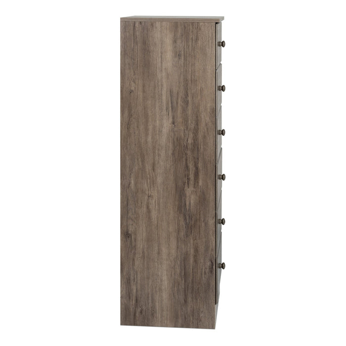 Astrid 6-Drawer Tall Chest - Drifted Grey