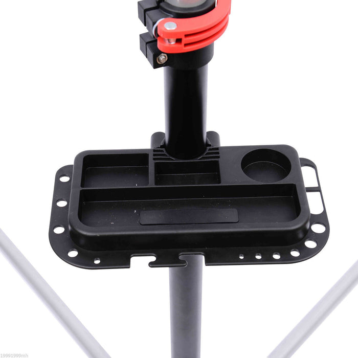 Homcom Bike Repair Stand Adjustable 47\" To 75\" Tool Tray Bicycle Cycle Rack Work