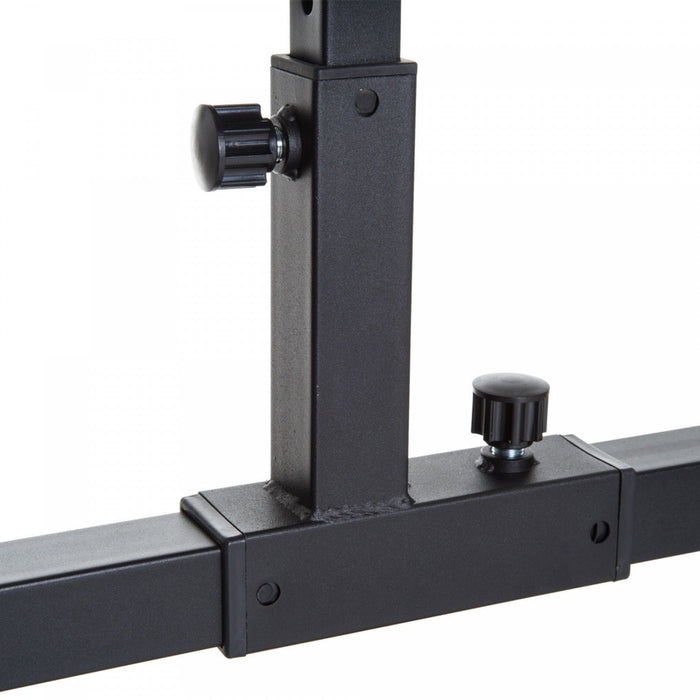 Soozier Adjustable Seated Calf Raise Machine Steel Leg Press Machine Black