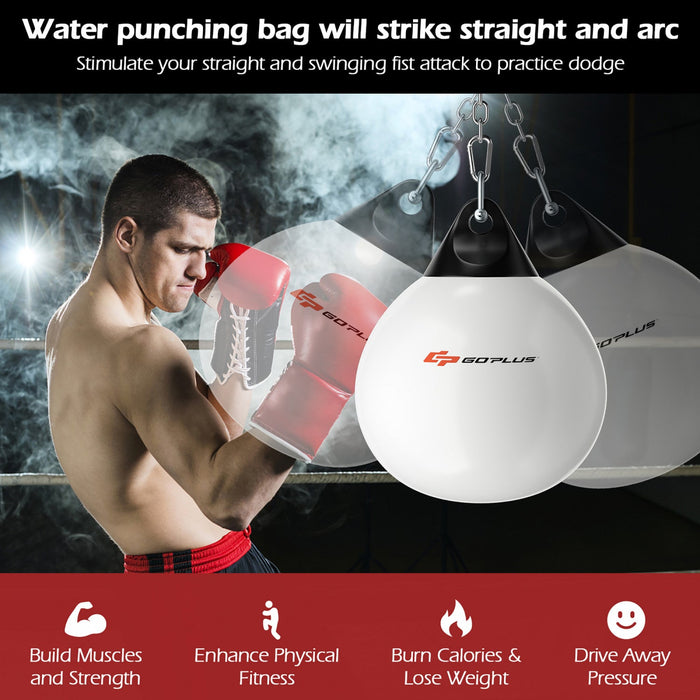 Goplus 18" 110lbs Heavy Water Filled Punching Aqua Training Boxing Bag Home Gym Hook