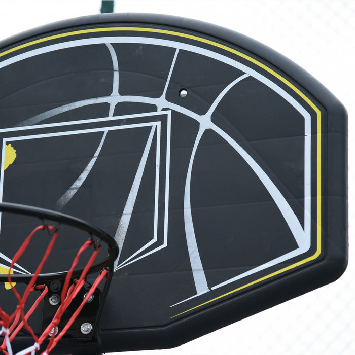 Soozier 6.5'-10' Adjustable Portable Basketball Hoop System Stand Outdoor