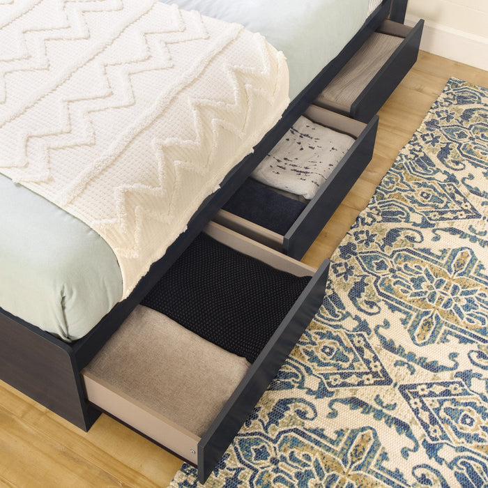 Aviron Mates Bed And Bookcase Headboard Set Blueberry - South Shore Twin Bed