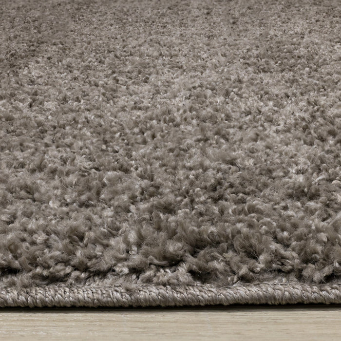Brooklyn Taupe Shag Area Rug - 5'3\" x 7'7\"