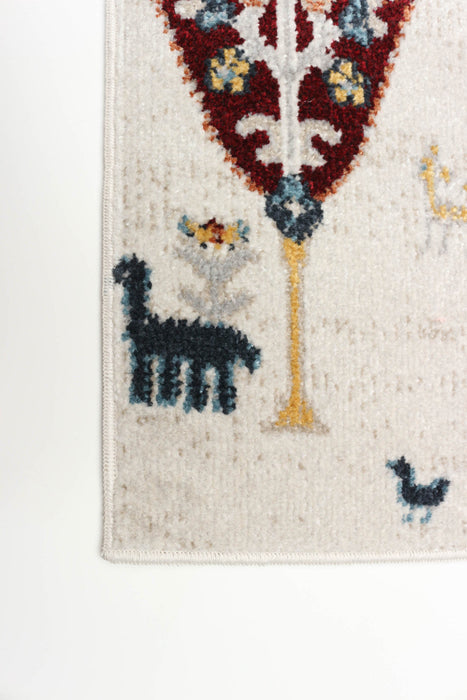 Pine Ivory Machine Washable Area Rug - 2'6\" x 8'0\"