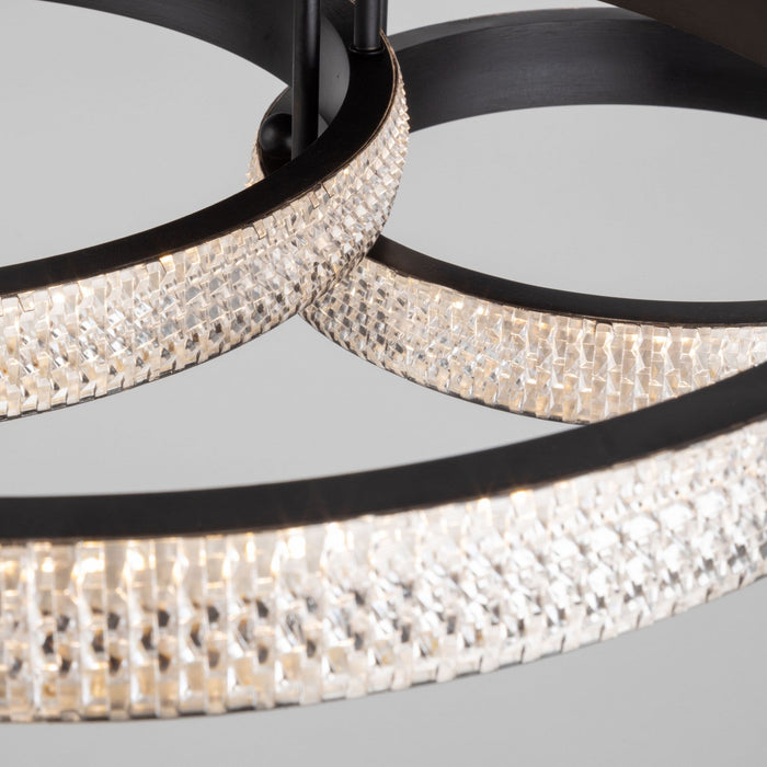 Nova 40 W LED Black Flush Mount