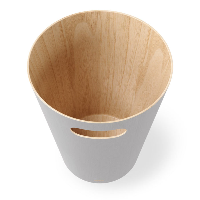 Umbra Woodrow Garbage Bin Trash Can - Grey