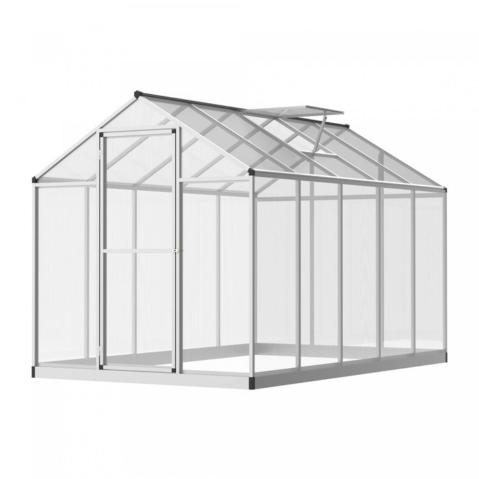 Outsunny 10' X 6' X 6.4' Walk-in Garden Greenhouse Polycarbonate Panels Plants Flower Growth Shed Co