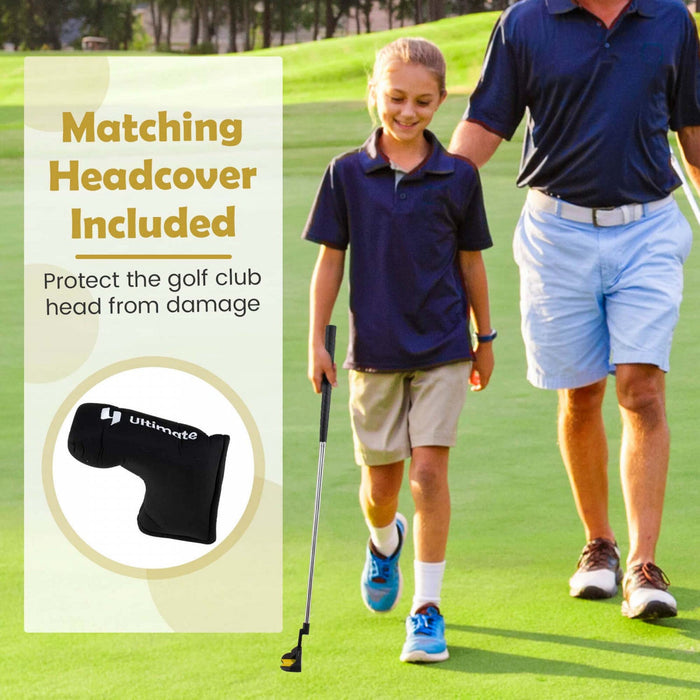 Ultimate Junior Golf Club Set For Children Includes 165cc #3 Fairway Wood & #7 Iron Yellow