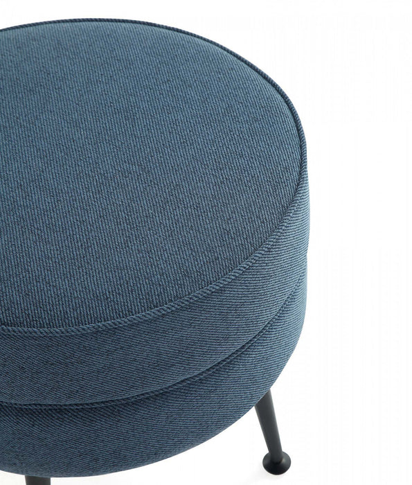 Bailey Mid-Century Modern 1-Piece Accent Ottoman in Blue, Gray, Wheat and Sage Green 