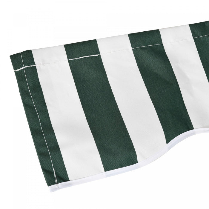 Outsunny 11' X 10' Retractable Awning Fabric Replacement Outdoor Sunshade Canopy Awning Cover, Uv Pr