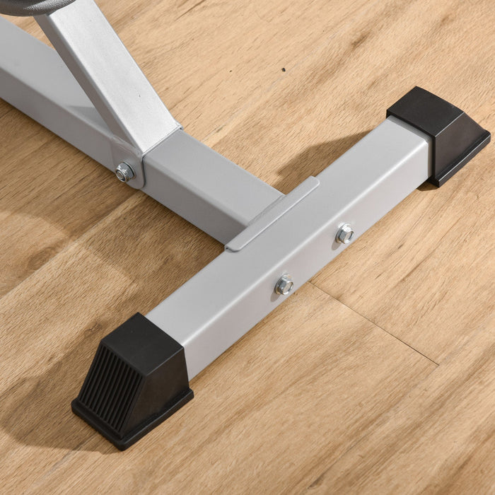 Soozier 2-piece Barbell Rack, 53.5\"-69.3\" Height Adjustable Squat Rack Bench Press Rack, 440lbs Capa