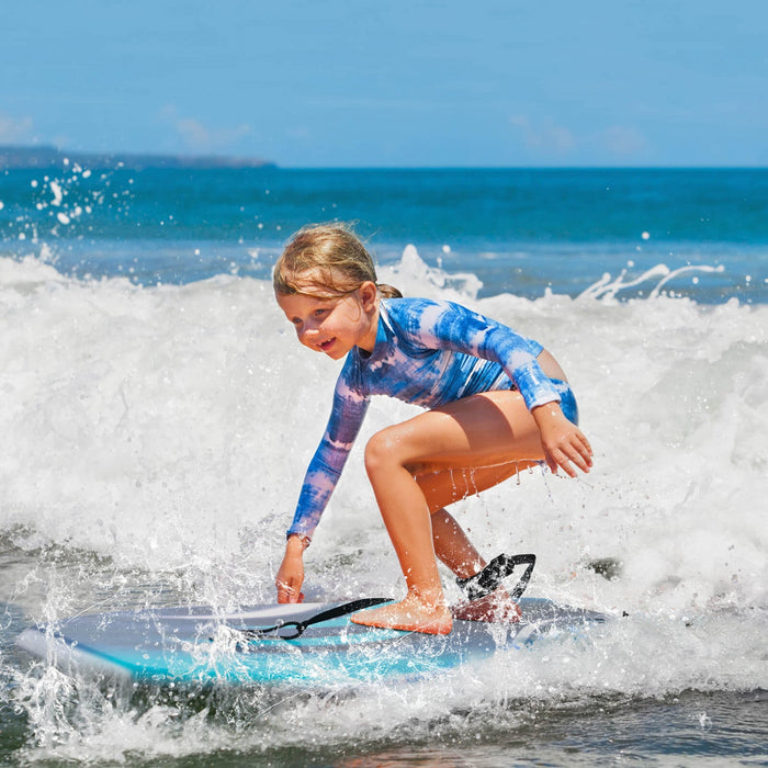 Costway 41" Lightweight Body Board With Eps Core Xpe Deck Hdpe Bottom Crescent Tail Blue