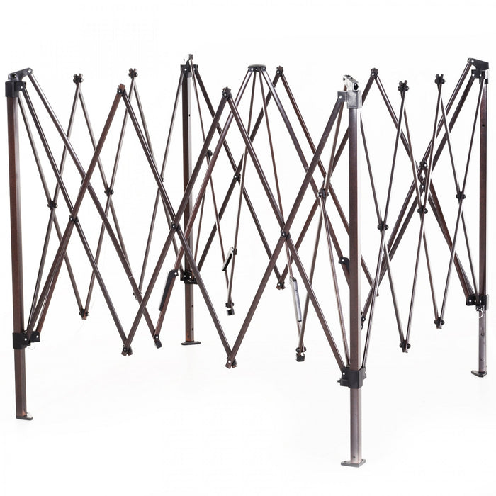 Outsunny 11' X 11' Pop Up Canopy, Outdoor Canopy Shelter Event Tent With 2-tier Soft Top, Removable 