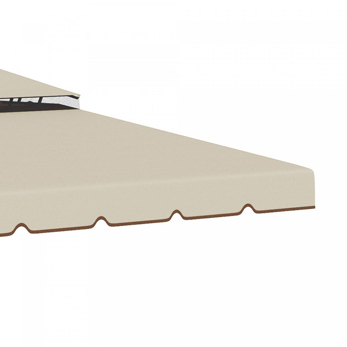Outsunny 13.1' X 9.8' Gazebo Replacement Canopy, Gazebo Top Cover With Double Vented Roof For Garden