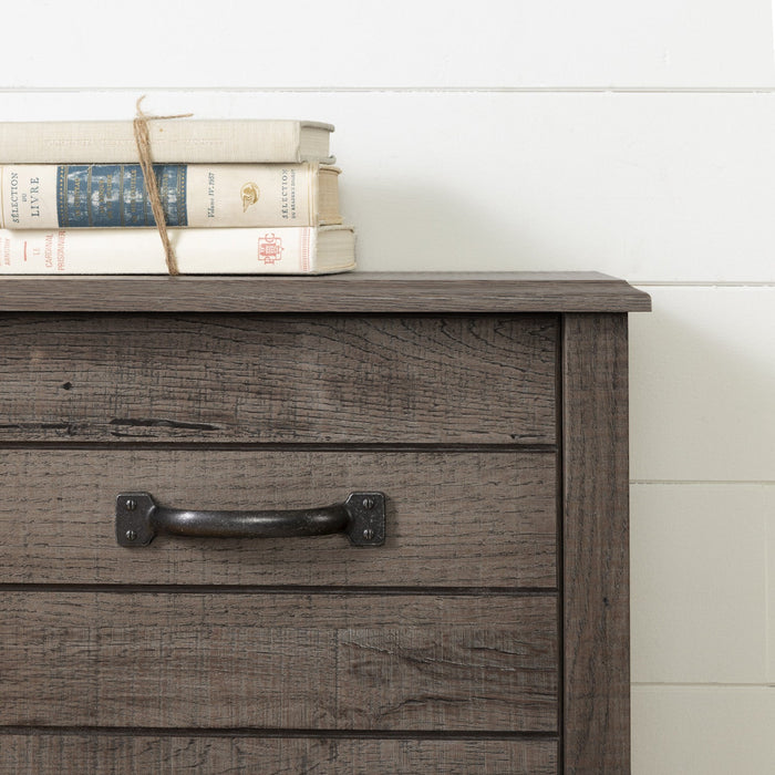 Ulysses Storage Bed And Bookcase Headboard Set Fall Oak - South Shore Full Bed