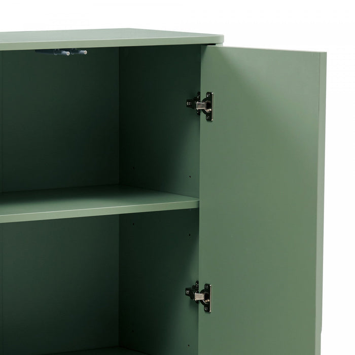 Ella Modern 32\" Accent Cabinet in Sage Green 