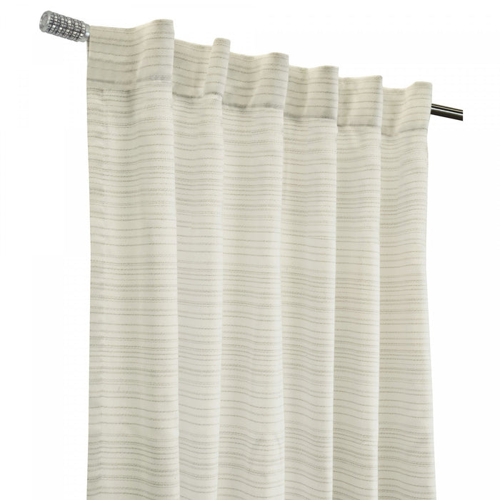 Habitat Austin Linen Light Filtering Dual Header Curtain Panel - 52 x 84