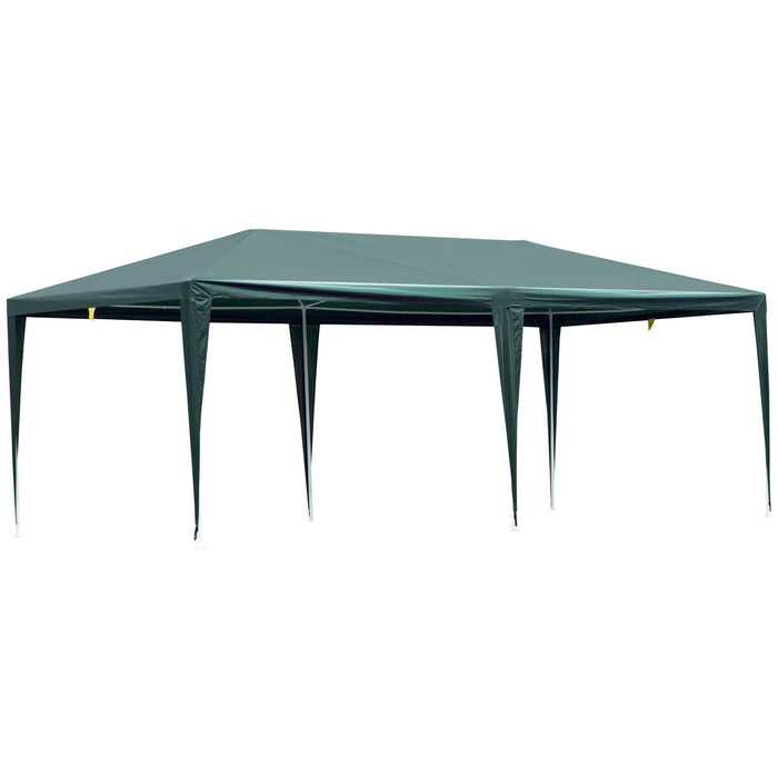 Outsunny 19'x9' Party Tent Gazebo Canopy Garden Sun Shade For Outdoor Event With Removable Mosquito 