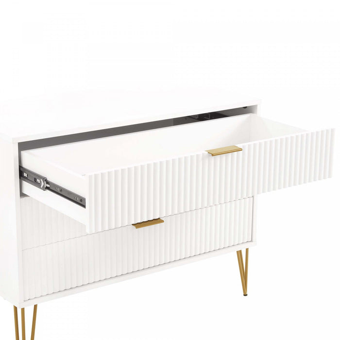Dumbo Modern 2-Piece Dresser Set in White 