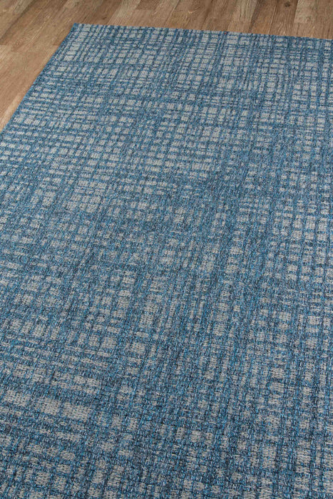 Nayah Contemporary 2'0\" x 10'0\" Runner Rug in Blue Indoor Area Rug 