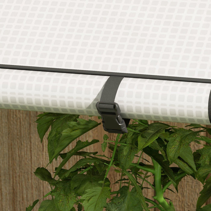 Outsunny Mini Greenhouse Portable Tomato Greenhouse with Vents, White