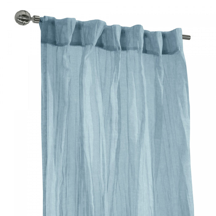Habitat Paloma Cream Sheer Dual Header Curtain Panel - 52 x 63