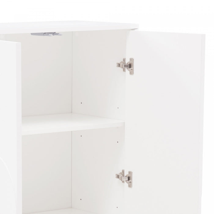 Ella Modern 32\" Accent Cabinet in White 