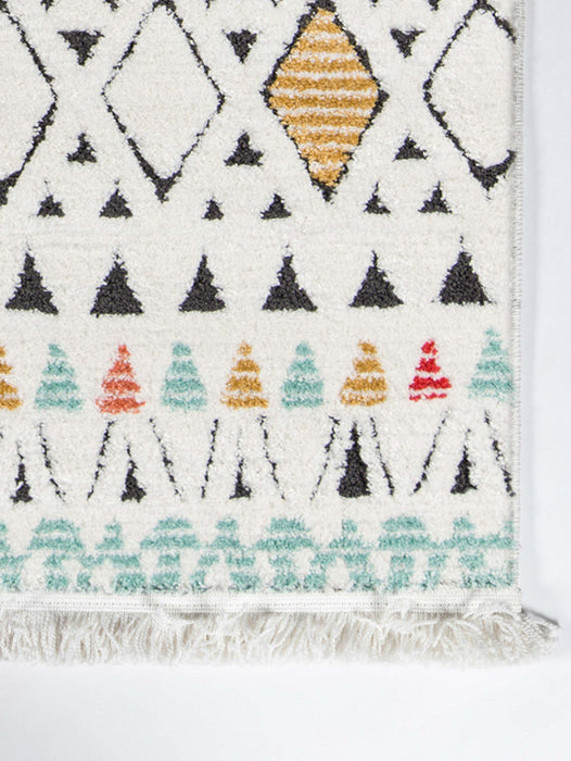 Kaia Contemporary 2'3\" x Runner Rug in Multi Indoor Area Rug 