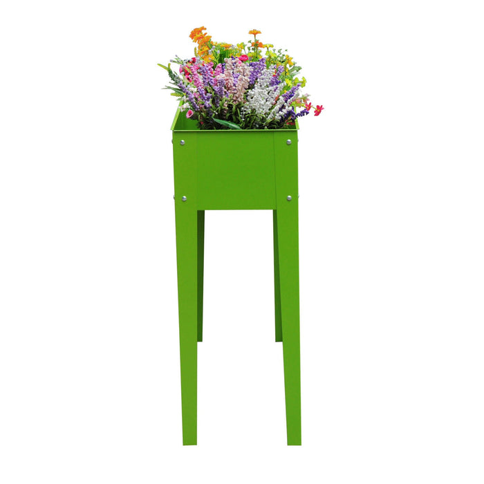 Outsunny 39\" X 12\" X 34\" Raised Garden Bed Raised Garden Flower Bed Plant Kit Vegetable Herb Box Wit