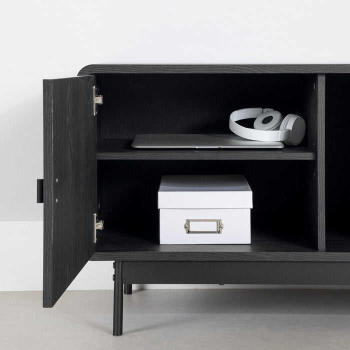 Mezzy Tv Stand With Door And Drawers - Ash Oak 