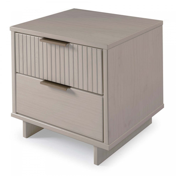 Granville Modern 18\" Nightstand in Light Gray (2-Drawer) - Set of 2 