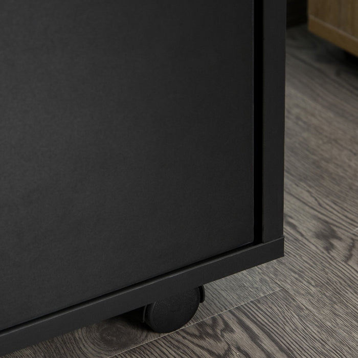 Homcom Mobile Filing Cabinet With Drawer